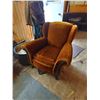 Image 1 : Vintage Chair and Loveseat, Reupholstered and Stuffed with Horse Hair