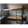 Image 1 : Metal Single Bunkbed Frame with Wood Ladder