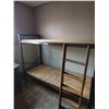 Image 3 : Metal Single Bunkbed Frame with Wood Ladder