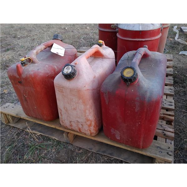 Lot of 3 Gas Cans