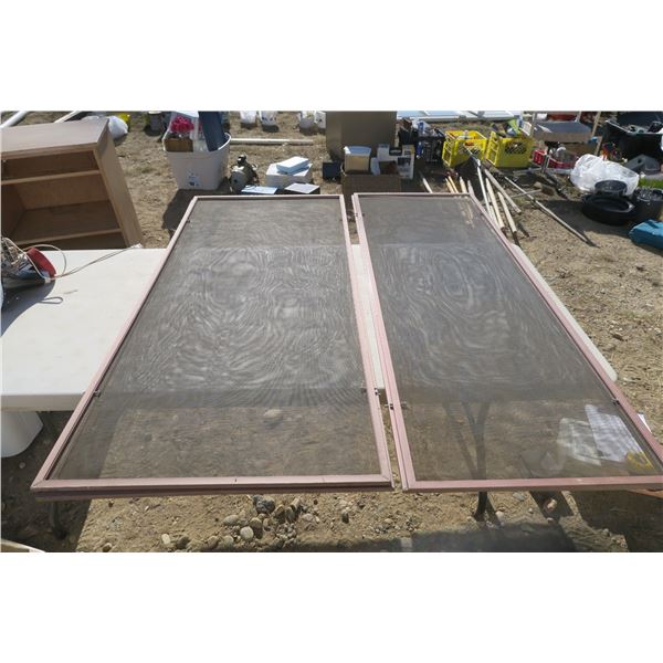 4 Windows Screens Two 26 X 58 and Two 21 1/4 X 59