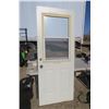 Image 1 : Metal Exterior Door w/ Window 31 3/4 X 79