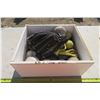 Image 1 : Box with Ball Glove, Baseballs, Softballs, and Tennis Balls