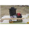 Image 1 : Box of Misc. PVC, Level, Meter Stick, & Travel / Storage Bags