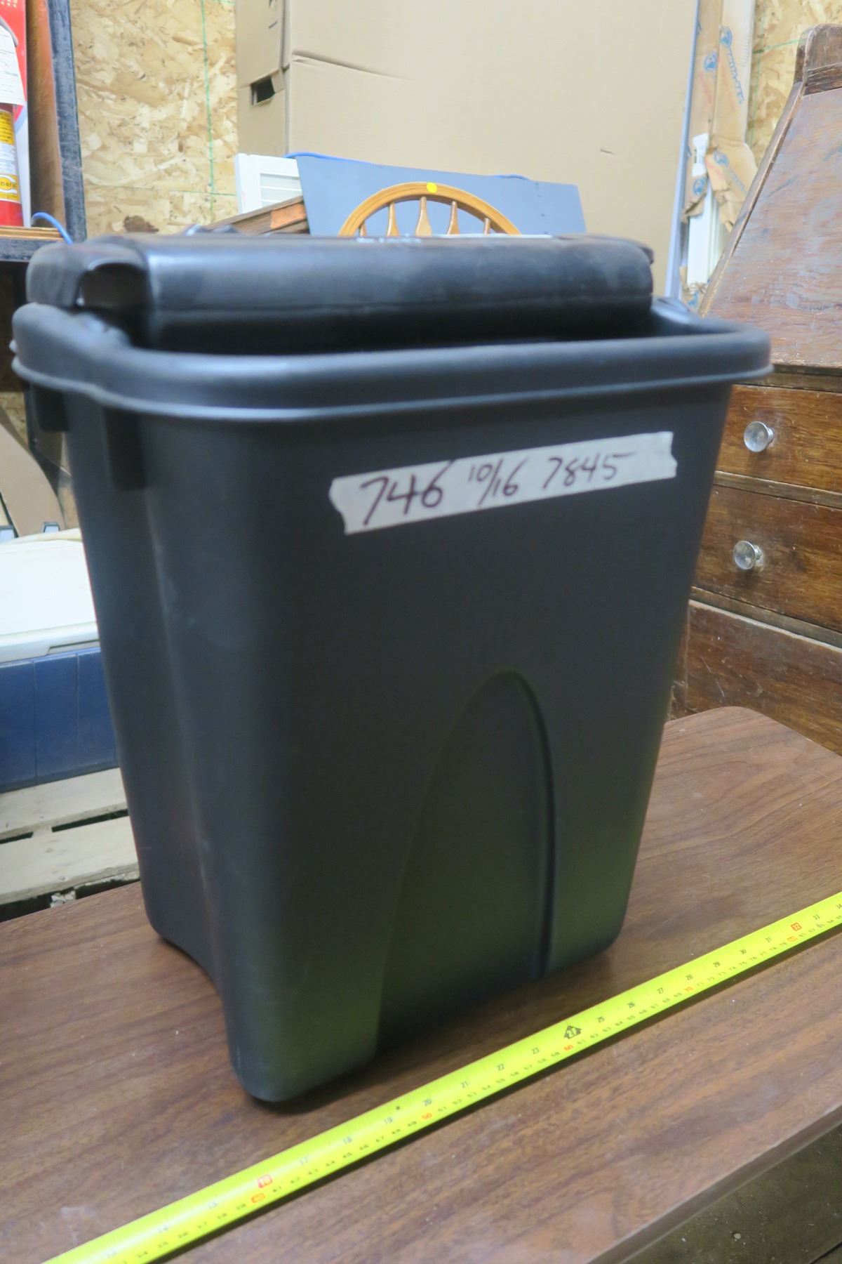 Garbage Can & Paper Shredder (Not Matching)