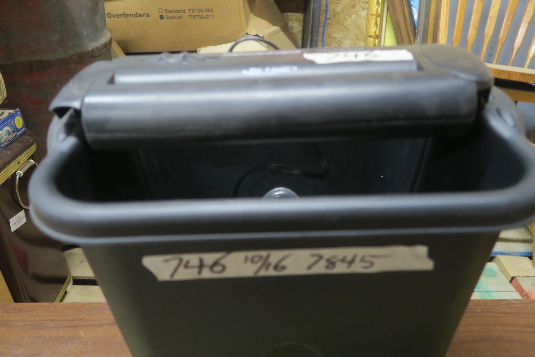 Garbage Can & Paper Shredder (Not Matching) Schmalz Auctions