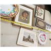 Image 5 : Decorative lot wall hangings trays frames
