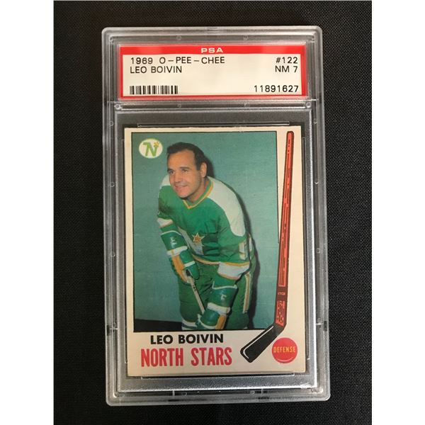 1969 OPC LEO BOIVIN NO.122 ( PSA 7)