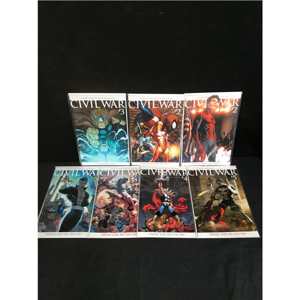 MARVEL COMICS CIVIL WAR COMIC BOOK LOT