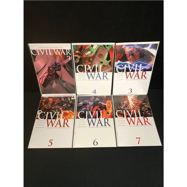 MARVEL  COMICS CIVIL WAR COMIC BOOK LOT