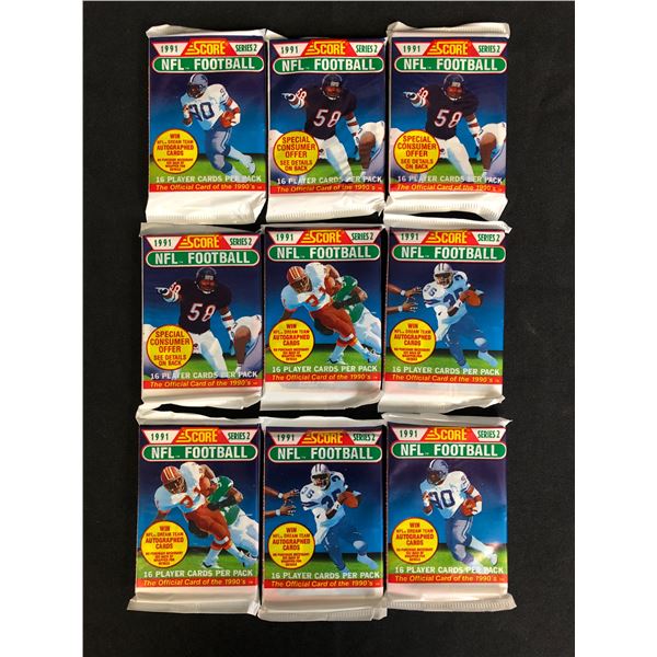 1991 SCORE SERIES 2 NFL FOOTBALL UNOPENED PACKS (POSSIBLE FARVE RC)