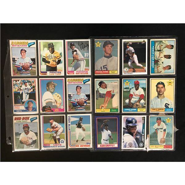 MLB BASEBALL TRADING CARD LOT