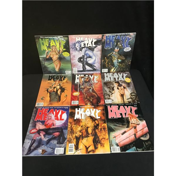 HEAVY METAL MAGAZINE LOT