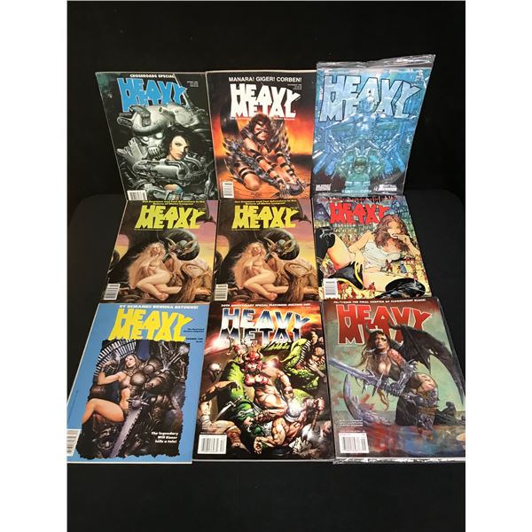 HEAVY METAL MAGAZINE LOT