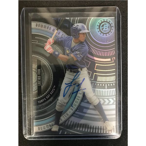 2017 BOWMAN HIGH TEK #BHT-LF LUCIUS FOX AUTO