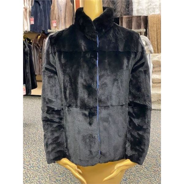 ALASKA FUR GALLERY:  Gorgeous, Reversible, Sheared Mink Jacket to Down Jacket