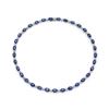Image 1 : BARANOF JEWELERS Tanzanite and diamond necklace set in 14 karat white gold