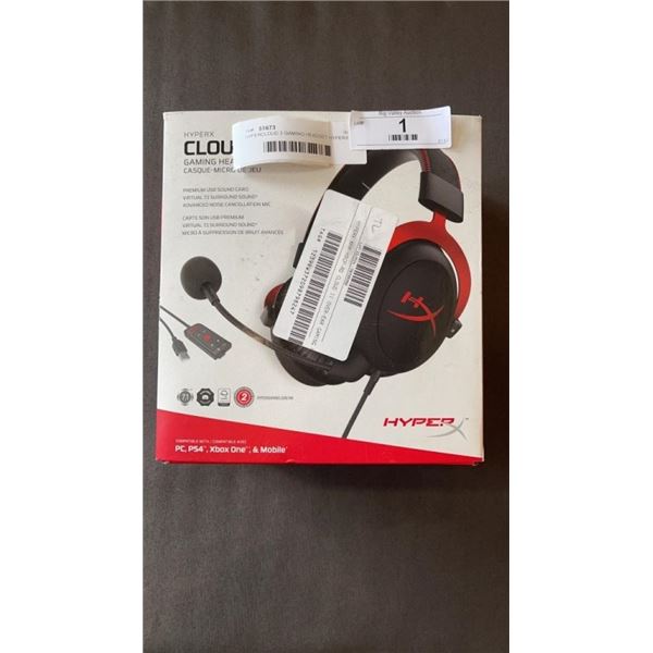 HYPERCLOUD 2 GAMING HEADSET HYPERX - WORKING, WITH USB SOUNDCARD
