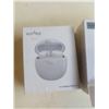 Image 2 : 2 NEW PAIRS WIRELESS EARBUDS IN CHARGING CASE - HOLY HIGH WHITE AND BLACK