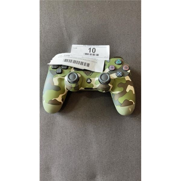 SONY PS4 WIRELESS CONTROLLER GREEN CAMO - WORKING