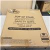 Image 1 : 2 SAFETY GATES - BILY RETRACTABLE SAFETY GATE AND REGALO TOP OF STAIR METAL WALK THROUGH SAFETY GATE
