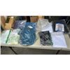 Image 1 : LOT OF NEW MESH SCREEN, SHOWER CURTAIN, BAGS, FABRIC ORGANIZERS AND MORE