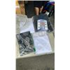 Image 4 : LOT OF NEW MESH SCREEN, SHOWER CURTAIN, BAGS, FABRIC ORGANIZERS AND MORE