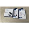 Image 1 : NEW INSIGNIA USB VGA ADAPTER, UNIVERSAL AC ADAPTER AND USB A TO B TRANSFER CABLE RETAIL$100