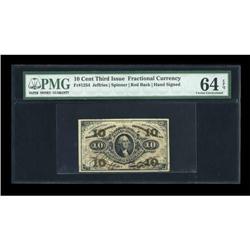 Fr. 1254 10c Third Issue PMG Choice Uncirculated