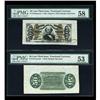 Image 1 : Fr. 1328sp 50c Third Issue Wide Margin Pair PMG
