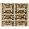 Image 1 : T68 $10 1864 Uncut Sheet of Eight.
