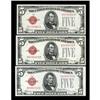 Image 1 : A Trio of Early $5 Legal Tender Notes. Choice