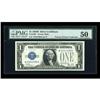 Image 1 : Fr. 1602* $1 1928B Silver Certificate. PMG About