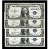 Image 1 : A Group of Four Early $1 Silver Certificates.