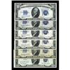 Image 1 : A Group of a Half Dozen $10 Silver Certificates.