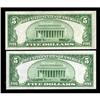 Image 2 : Fr. 1951-C; D $5 1928A Federal Reserve Notes.