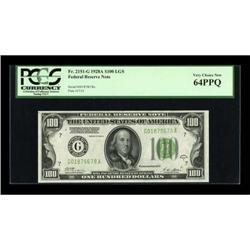 Fr. 2151-G $100 1928A Federal Reserve Note. PCGS