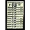 Image 1 : Complete District Set. Fr. 2175-A-L $100 1996