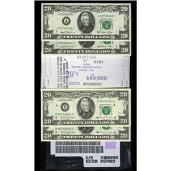 $20 Federal Reserve Note Label Sets. Twenty-one