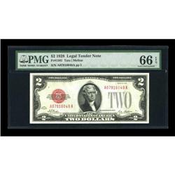 Fr. 1501 $2 1928 Legal Tender Note. PMG Gem