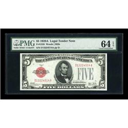 Fr. 1526 $5 1928A Legal Tender Note. PMG Choice