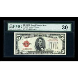 Fr. 1529* $5 1928D Legal Tender Note. PMG Very