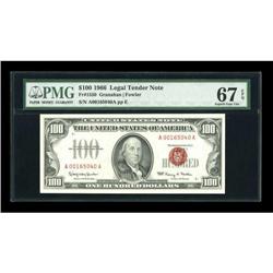 Fr. 1550 $100 1966 Legal Tender Note. PMG Superb