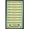 Image 2 : Fr. 2094-G $20 2006 Federal Reserve Notes. Nine