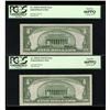 Image 1 : Fr. 1955-D $5 1934 Federal Reserve Notes. Three