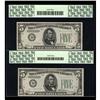 Image 2 : Fr. 1955-D $5 1934 Federal Reserve Notes. Three