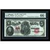 Image 1 : Fr. 87 $5 1907 Legal Tender PMG Gem Uncirculated