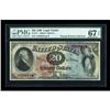 Image 1 : Fr. 127 $20 1869 Legal Tender PMG Superb Gem Unc