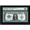 Image 1 : Fr. 239 $1 1923 Silver Certificate PMG Gem