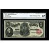Image 1 : Fr. 80 $5 1880 Legal Tender CGA Gem Uncirculated
